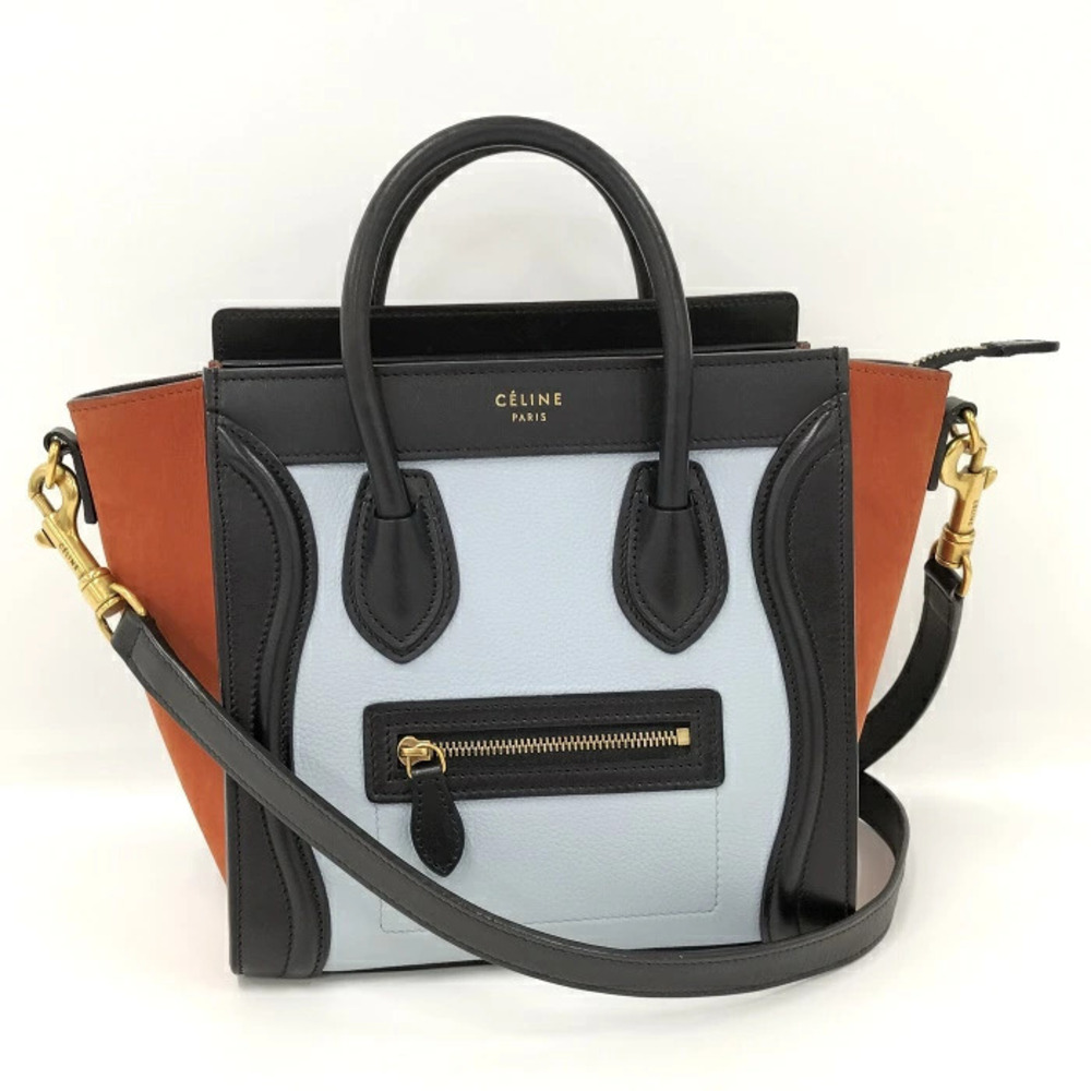 Celine Luggage Shopper Handbag Leather Multicolor
